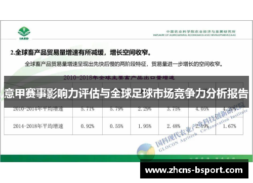 意甲赛事影响力评估与全球足球市场竞争力分析报告